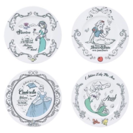 Set de 4 Assiettes Disney Princesses