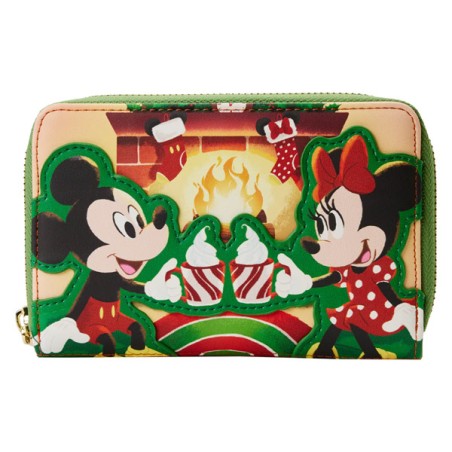 Loungefly Portefeuille Mickey Minnie Hot Cocoa Fireplace