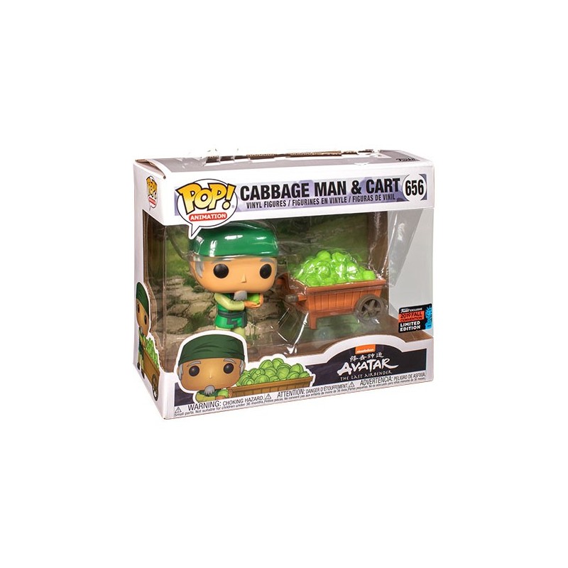 Funko Pop! - Avatar, le dernier maître de l'air N°656 - Cabbage Man & Cart Exclu