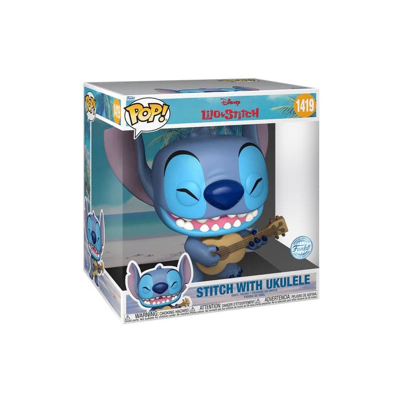 Funko POP! - Lilo & Stitch - Stitch w/Ukulele  N°1419 10 Pouces