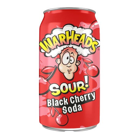 Soda Warheads Cerise noire Sour