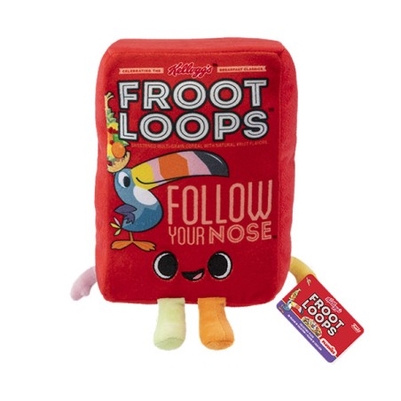 KELLOGGS POP PLUSH FROOT LOOPS CEREAL BOX